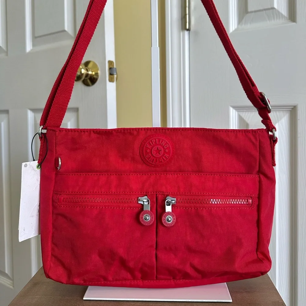 Kipling Angie Red Crossbody Bag, NWT - Picture 2 of 8
